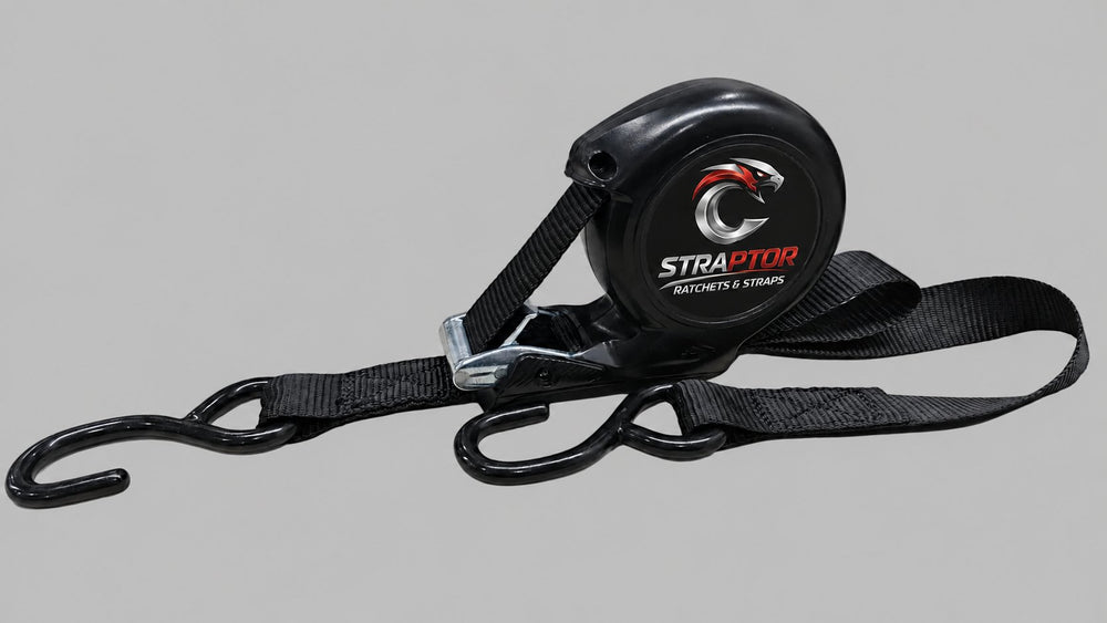 Kestrel 600 · Cinta compacta de retorn automàtic 25 mm × 3 m – 600 kg